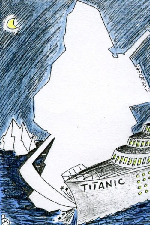 Карикатура "Титаник", Валерий Каненков
