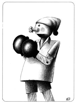 Карикатура "Спорт это сила", Юрий Кутасевич
