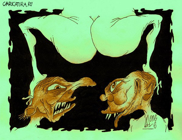 Карикатура "Дно", Андрей Лупин