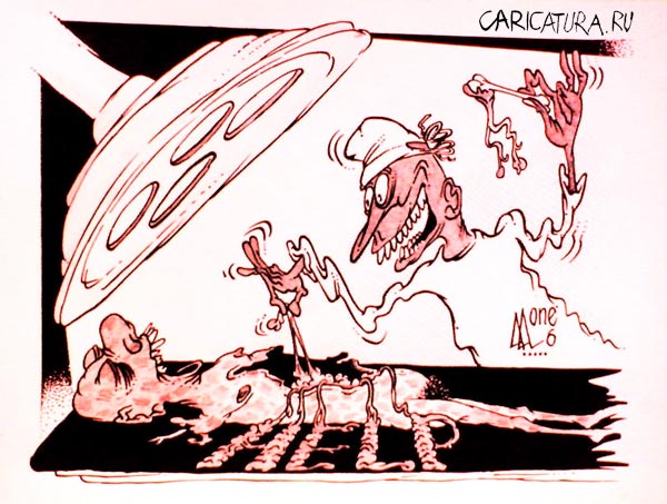 Карикатура "Немой крик", Андрей Лупин