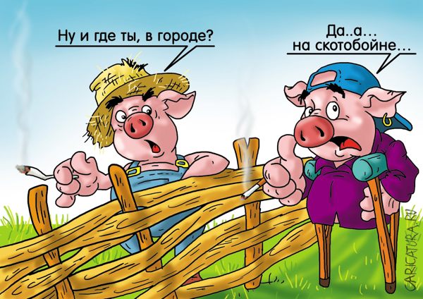 Карикатура "Устроился", Александр Ермолович