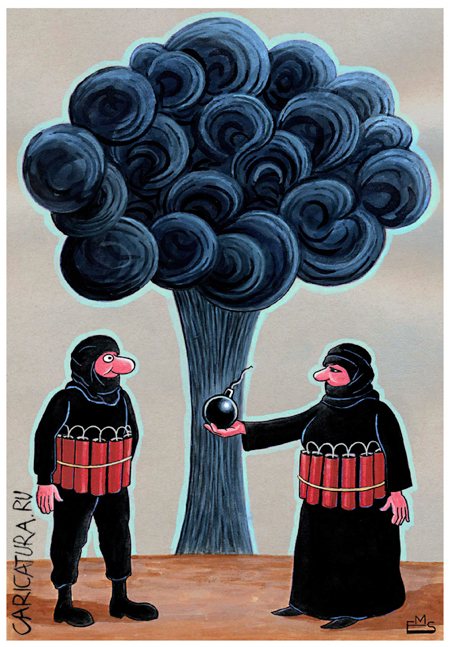 Карикатура "Адам и Ева", Махмуд Эшонкулов