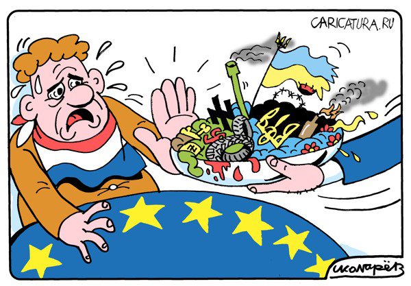 Карикатура "Референдум в Голландии", Игорь Колгарев