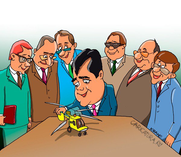 Карикатура "Медведев посетил московский авиакосмический салон", Евгений Кран