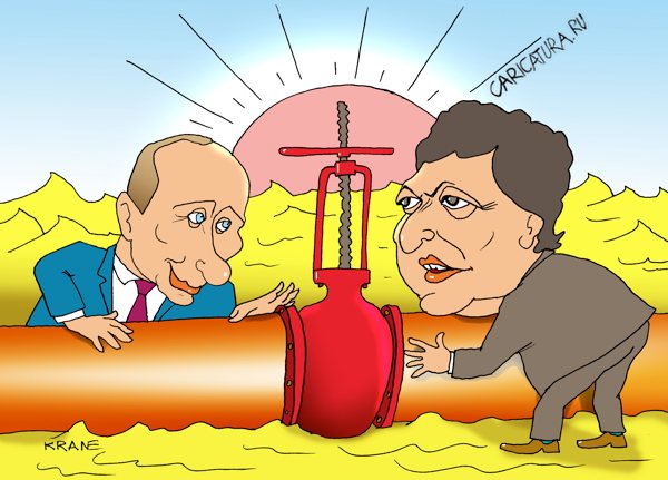 Карикатура "Переговоры по третьему энергопакету", Евгений Кран