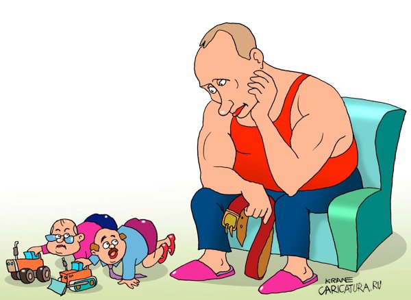 Карикатура "Угроза действием - действует!", Евгений Кран