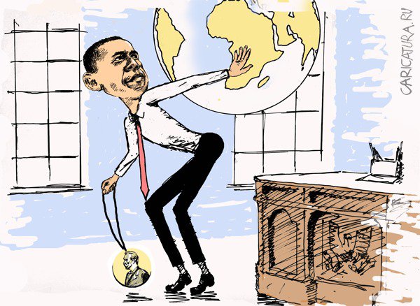 Карикатура "Нобелевская премия мира", Валерий Осипов