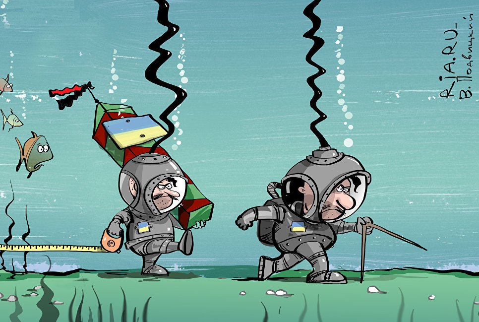 Карикатура "Метят территорию", Виталий Подвицкий
