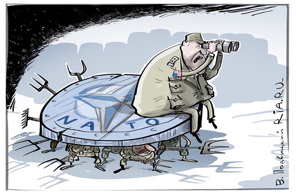 Карикатура "На страже демократии", Виталий Подвицкий