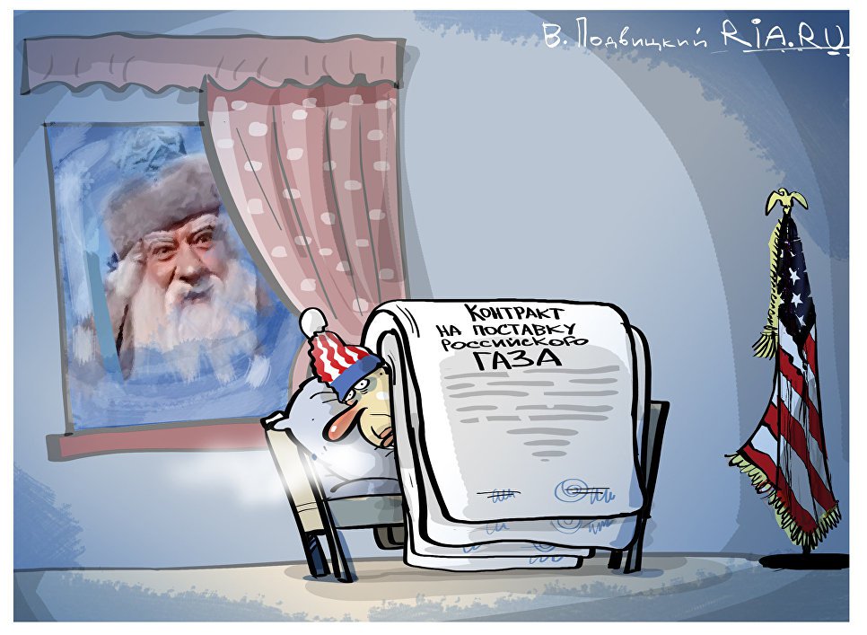Карикатура "Тепло ли тебе, мистер?", Виталий Подвицкий