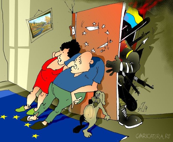 Карикатура "Евродом", Вячеслав Шляхов
