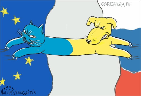 Карикатура "Украинский КотоПес", Валентинас Стаугайтис