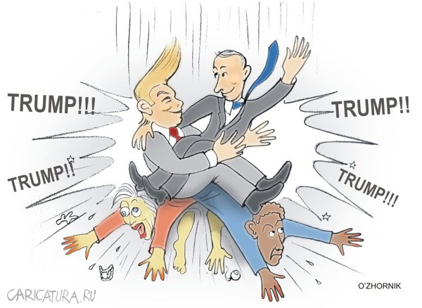 Карикатура "Трамп", Олег Жорник