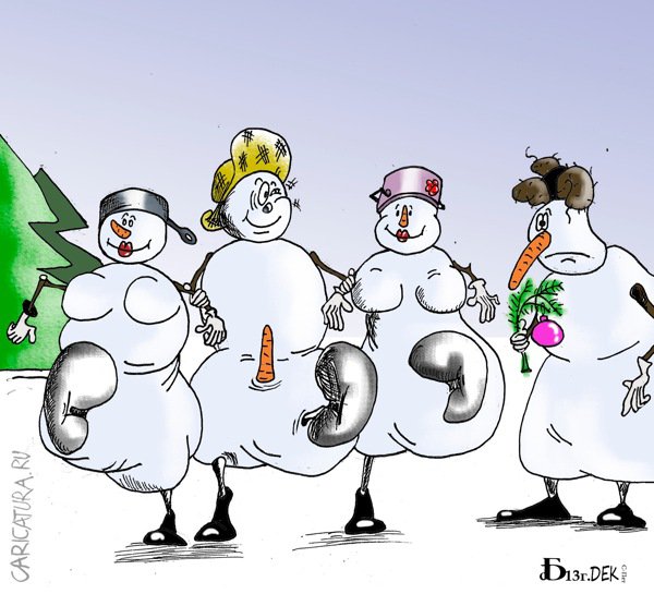 Карикатура "Всё дело в шляпе?", Борис Демин