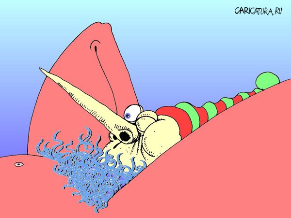 Карикатура "Синяя борода", Олег Горбачев