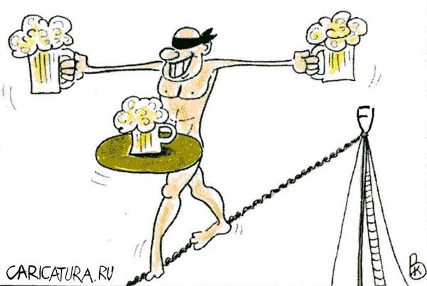 Карикатура "Циркач", Валерий Каненков