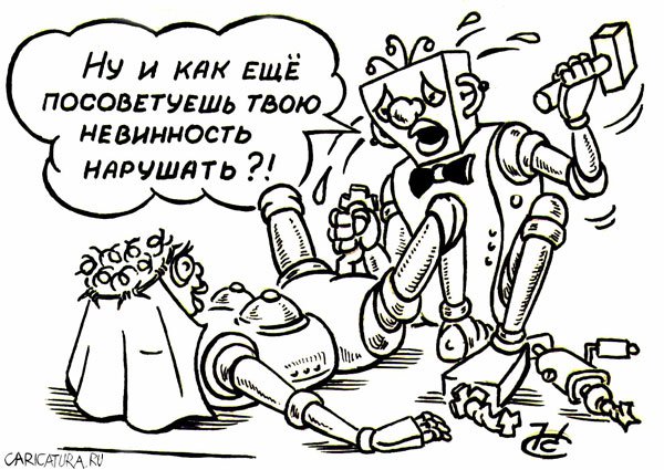 Карикатура "Железная девственность", Сергей Комаров