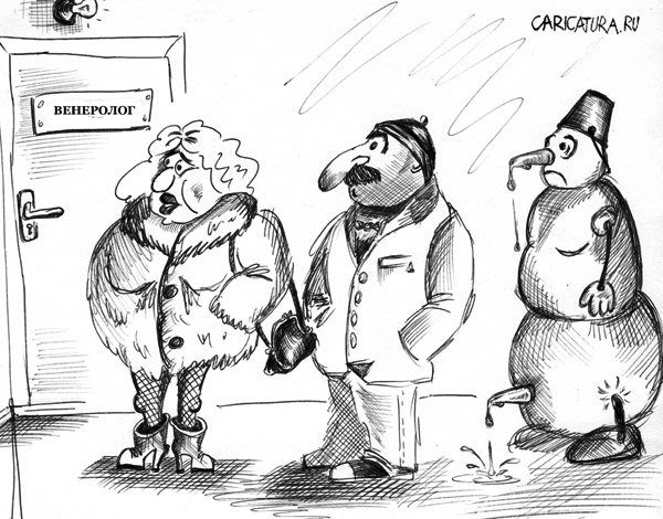 Карикатура "Мокрое дело", Максим Кравчук