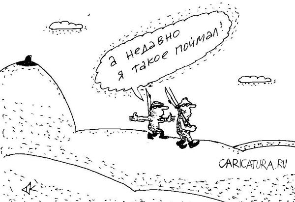 Карикатура "Улов", Андрей Кубрин