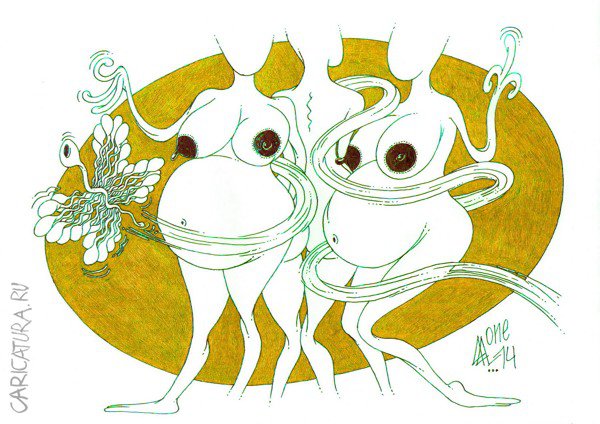 Карикатура "Эффект бабочки", Андрей Лупин