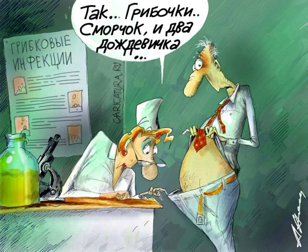 Карикатура "Грибочки", Александр Цап