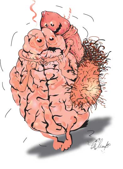 Карикатура "Мозгоеб", Алексей Молчанов
