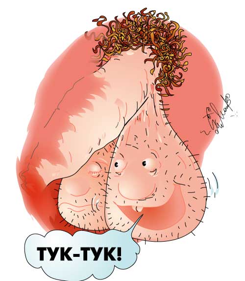 Карикатура "Тук-тук", Алексей Молчанов