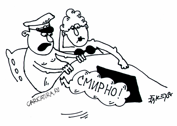Карикатура "Смирно!", Еркебулан Молдабеков