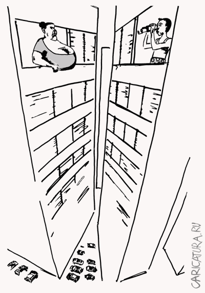 Карикатура "Точечная застройка", Валерий Осипов