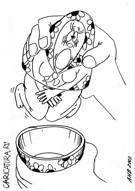 Карикатура "Матрешка", Наиль Азин