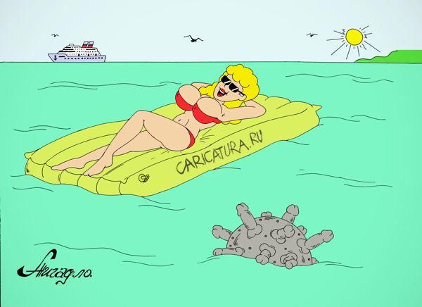 Карикатура "Сексбомба", Андрей Жигадло