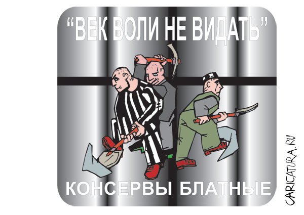 Карикатура "Век воли не видать", Стас Баратынский