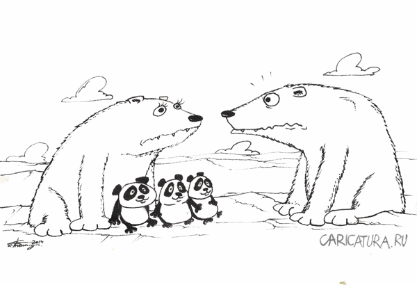 Карикатура "Медведи", Kristaps Auzenbergs