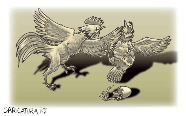 Карикатура "Неверная", Константин Сикорский