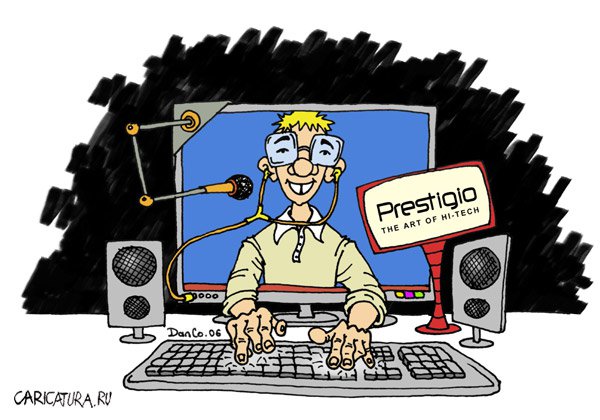 Карикатура "Computerman Show", Dan Cosmin