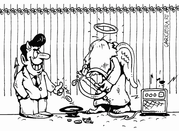 Карикатура "Монета", Мурат Дильманов