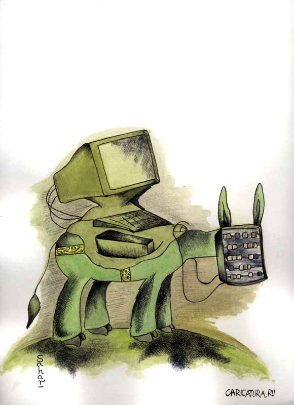 Карикатура "Рабочая лошадка", Sahar Irani