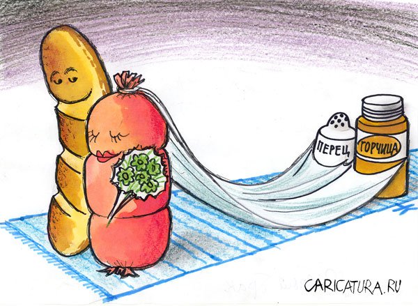 Карикатура "Равный брак", Николай Капуста