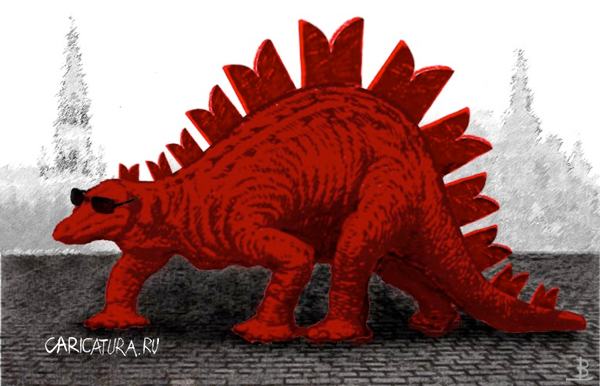 Карикатура "Тиранозавр", Борис Лемперт