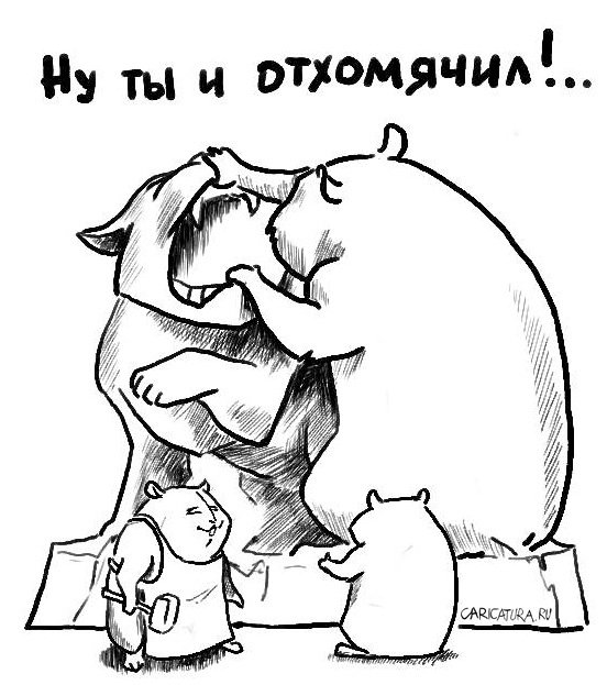 Карикатура "Скульптор", Алексей Маков