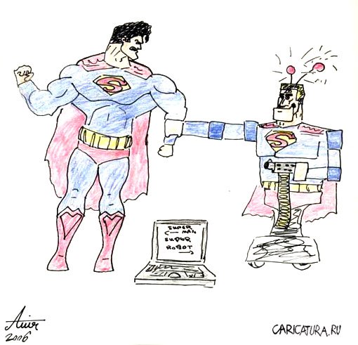 Карикатура "Супермены", Amir Mobasher