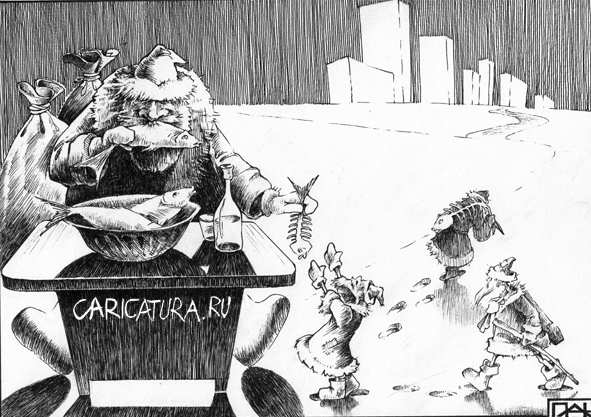 Карикатура "Новый Год", Андрей Потопальский