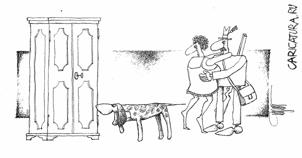 Карикатура "Охота", Желько Пилипович