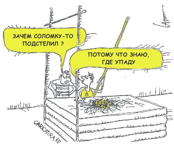 Карикатура "Соломка", Юрий Санников