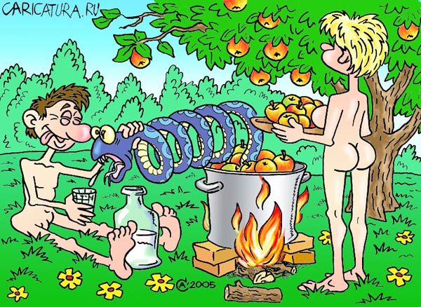 Карикатура "Первый самогон", Андрей Саенко