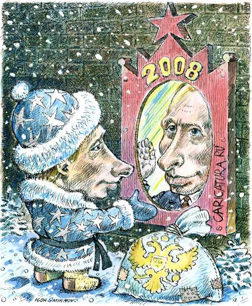 Карикатура "Путин-зеркало", Игорь Смирнов-Сардановский