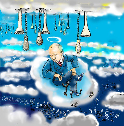 Карикатура "Трудно быть богом", Николай Белов