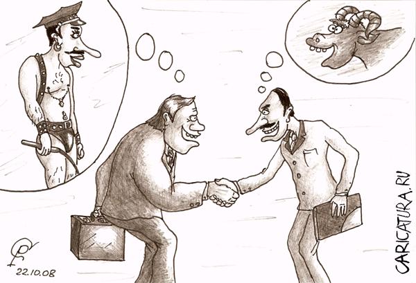 Карикатура "Политика", Роман Серебряков