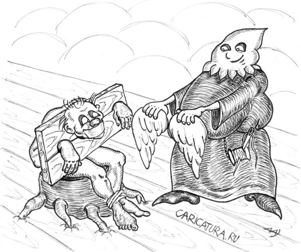 Карикатура "Мы лучше знаем", Валентин Безрук