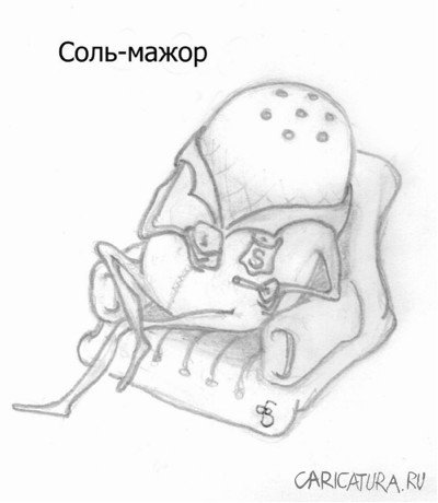 Карикатура "Соль-мажор", Виктор Бибиков